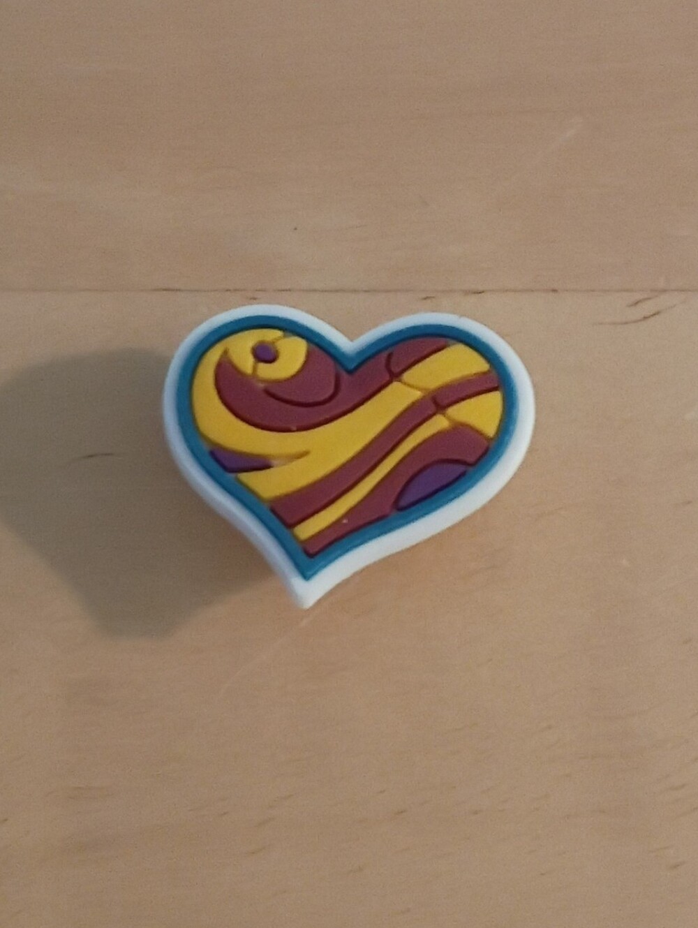10 for $10 Jibbitz Croc Charms - Multicolored Heart w/ Swirls - New Shoe Charms